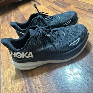 Hoka Women’s Black and White Athletic Shoes